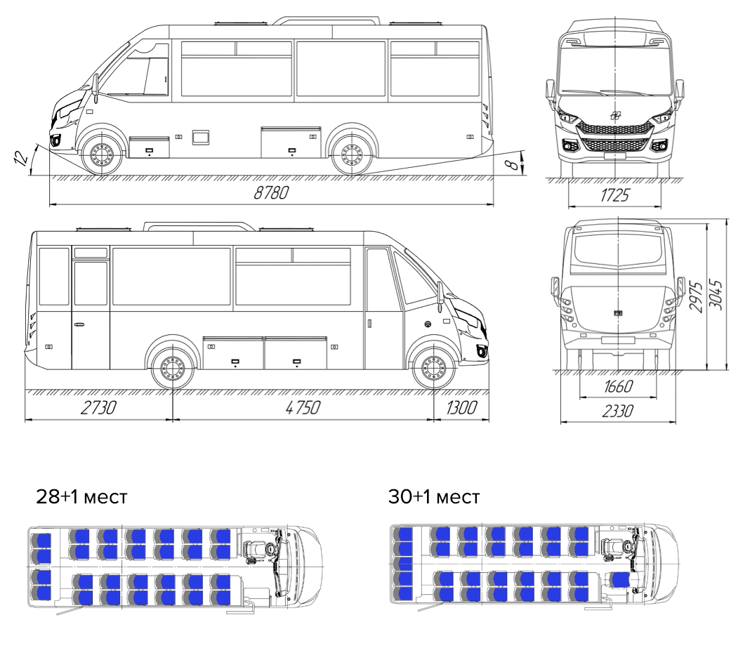 Продажа Междугородний автобус НЕМАН 420224-511 на базе IVECO DAILY в  Москве. Купите по выгодной цене Новый, 0